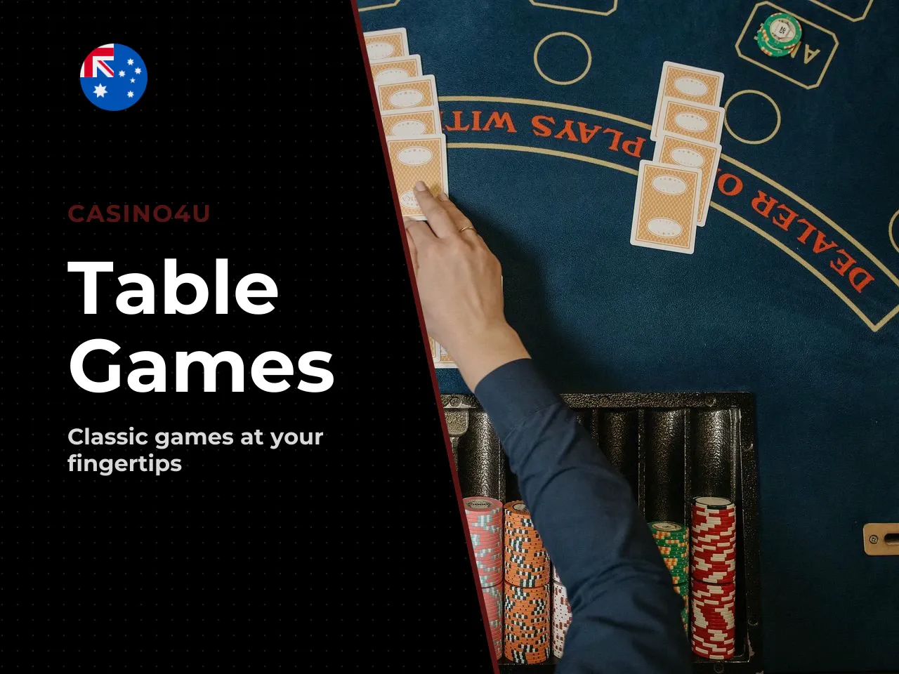 8.3 Casino4u table games blackjack, roulette